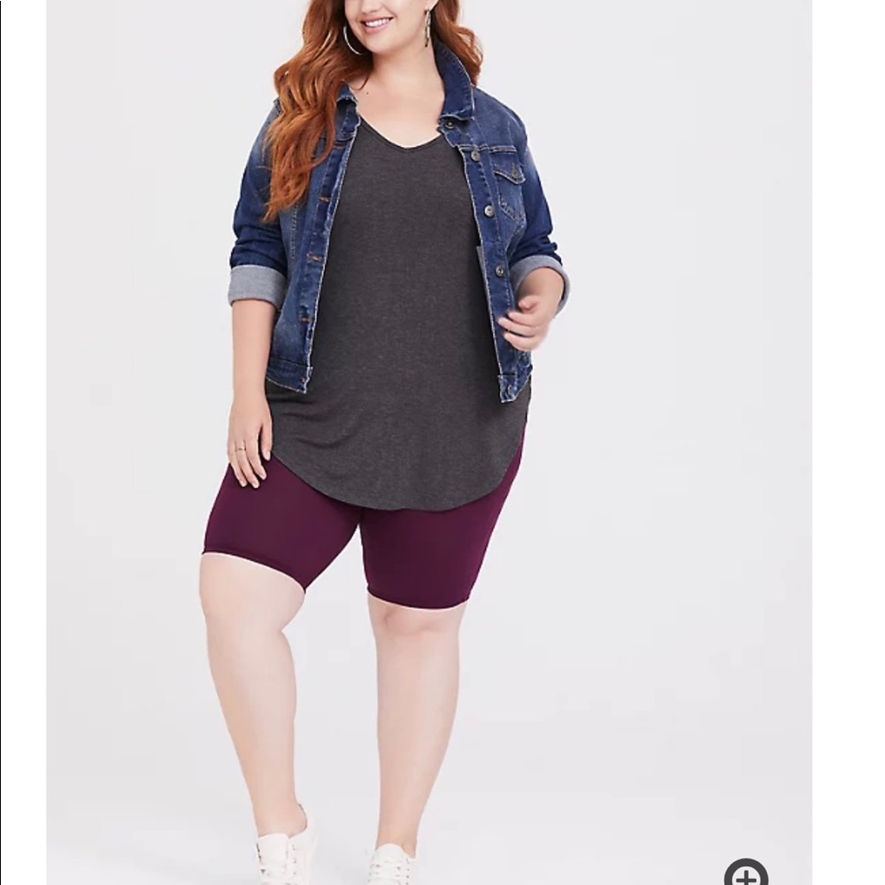 Torrid Purple Biker Short